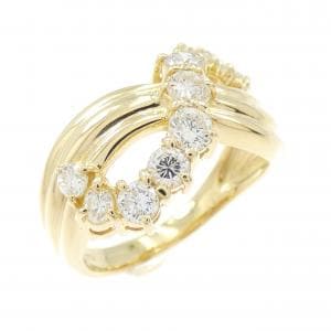 K18YG ダイヤモンド リング 1.03CT