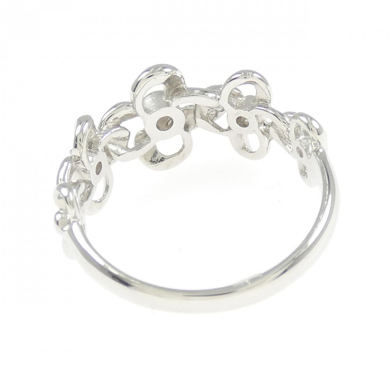 PT950 フラワー ダイヤモンド リング 0.05CT