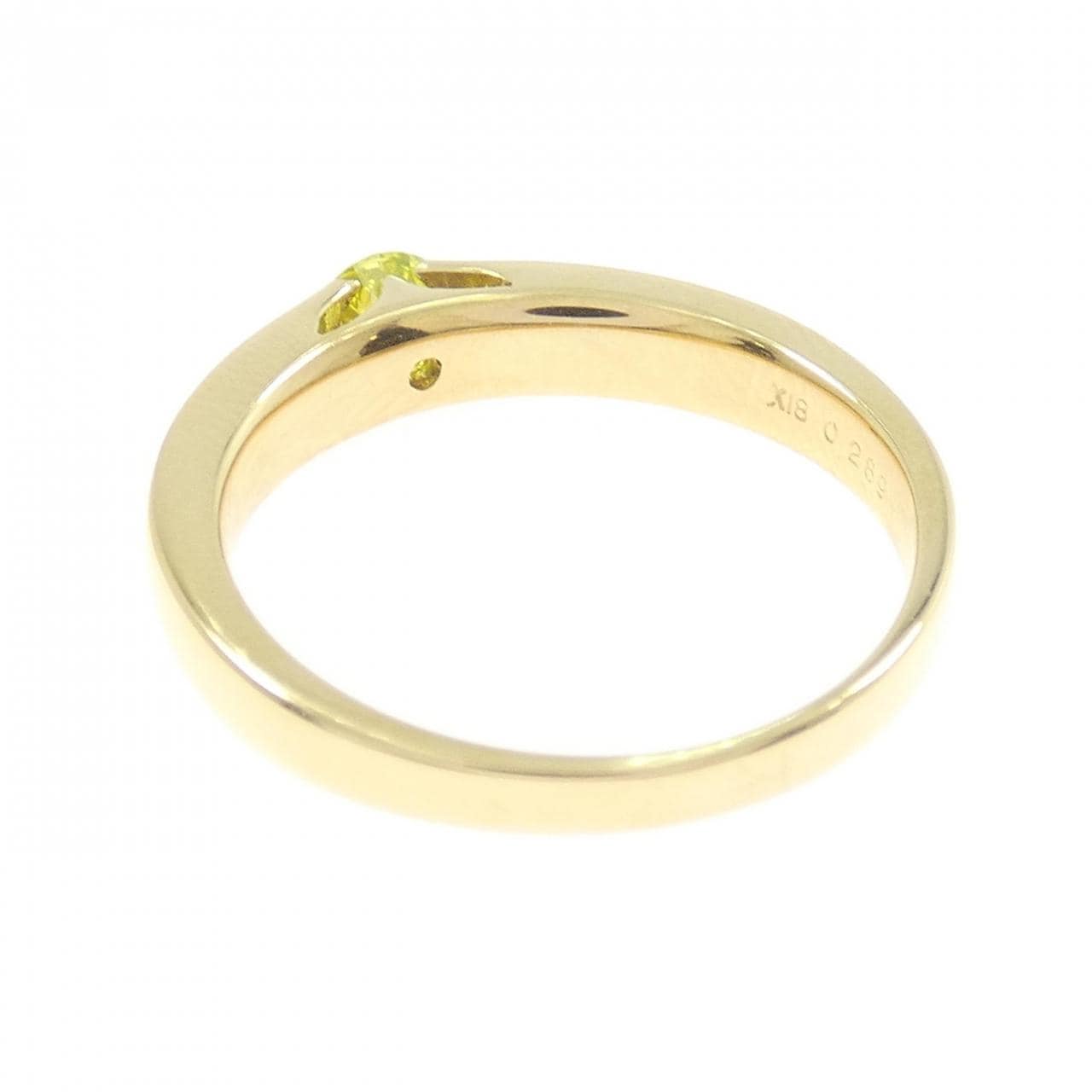 K18YG ダイヤモンド リング 0.289CT