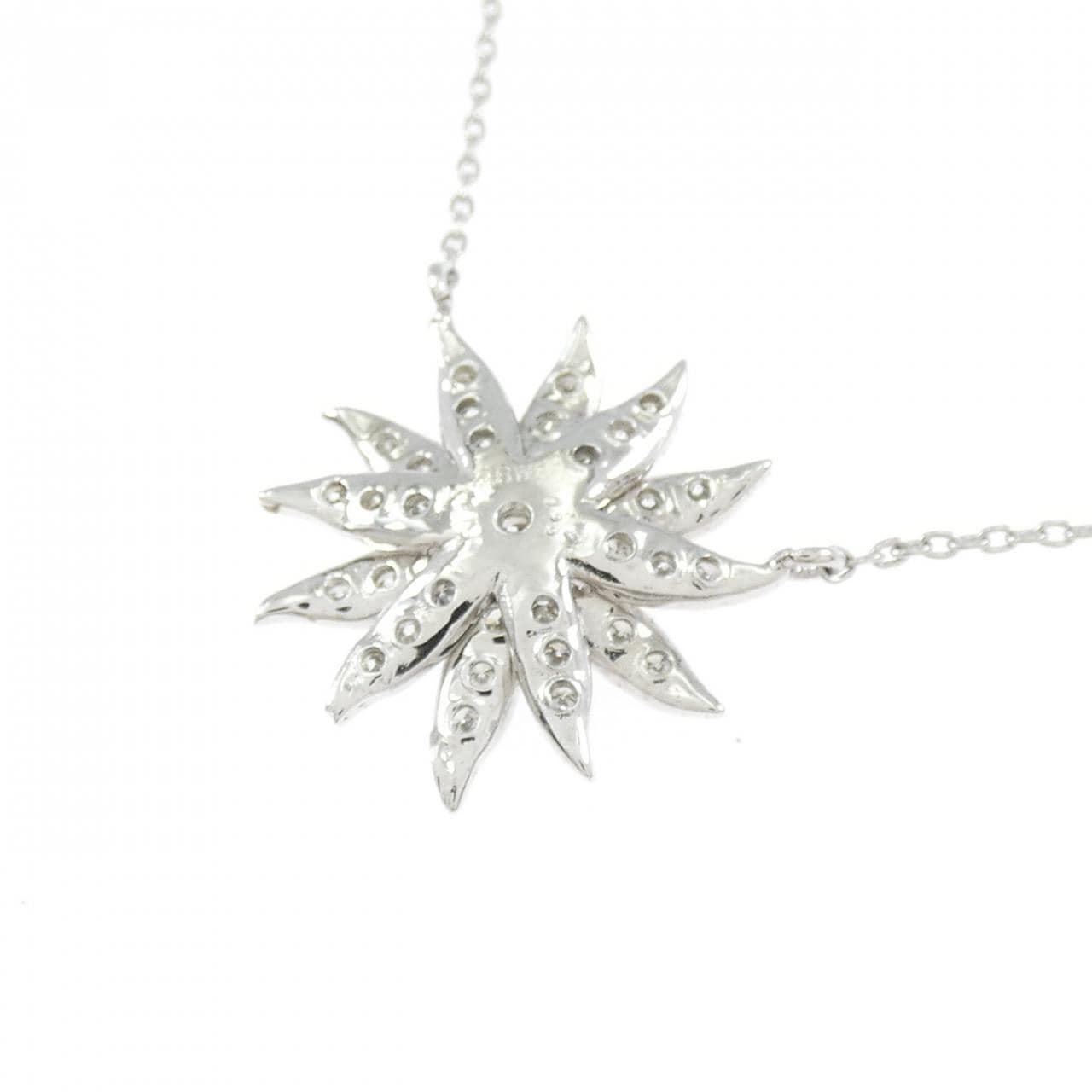 K18WG ダイヤモンド ネックレス 0.22CT