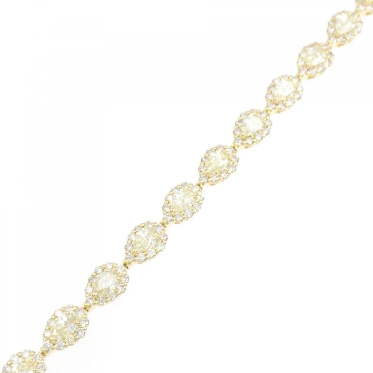 [BRAND NEW] K18YG Diamond bracelet 6.30CT