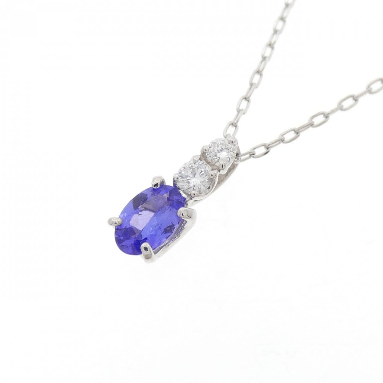 PT900/PT850 タンザナイト ネックレス 0.36CT