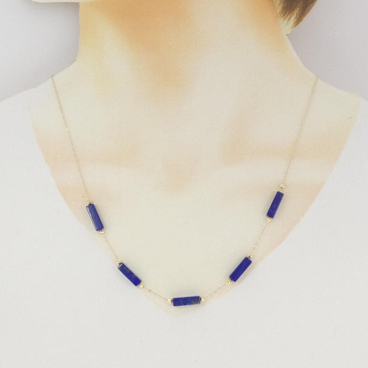 K18YG ラピスラズリ ネックレス