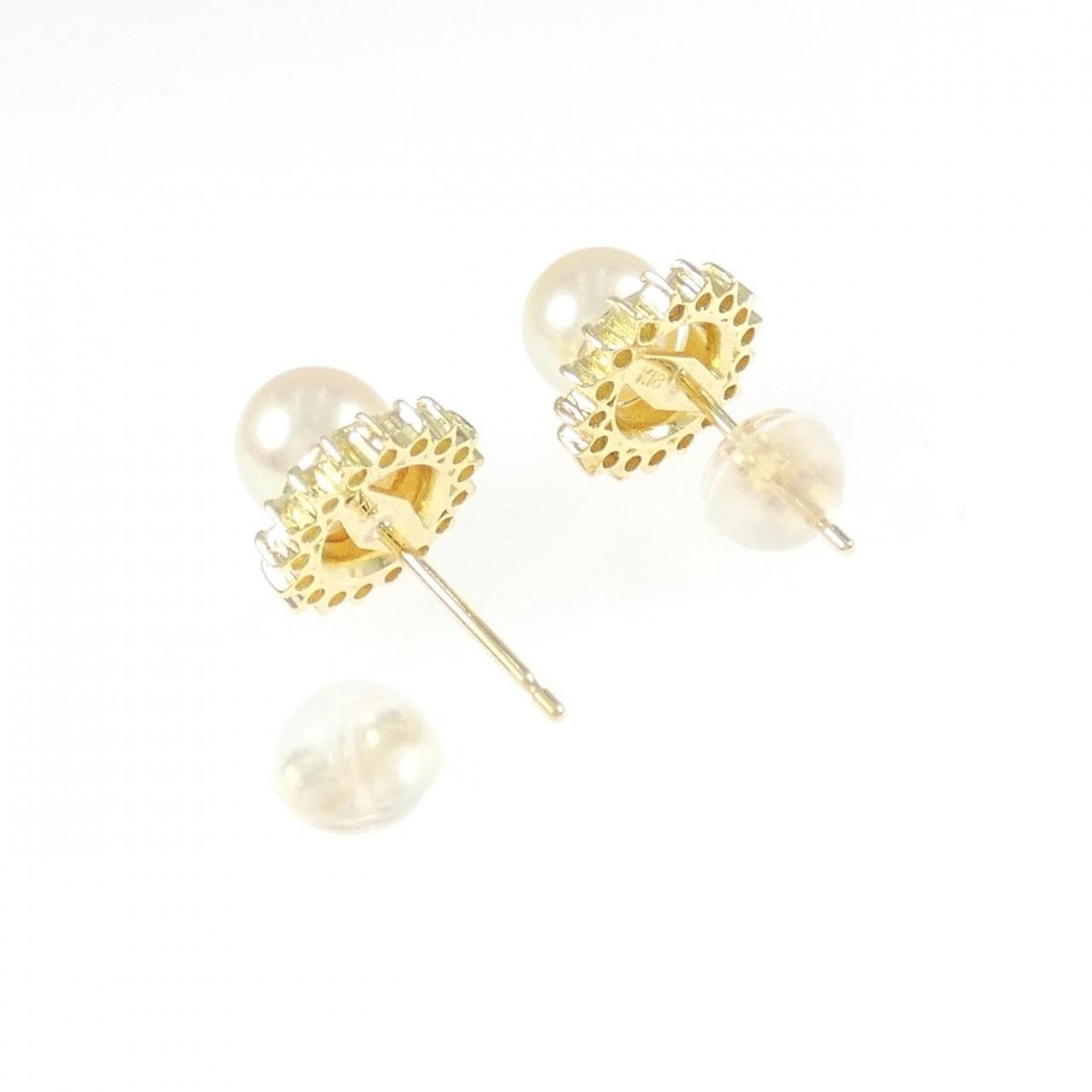 K18YG アコヤパール ピアス 5.7mm