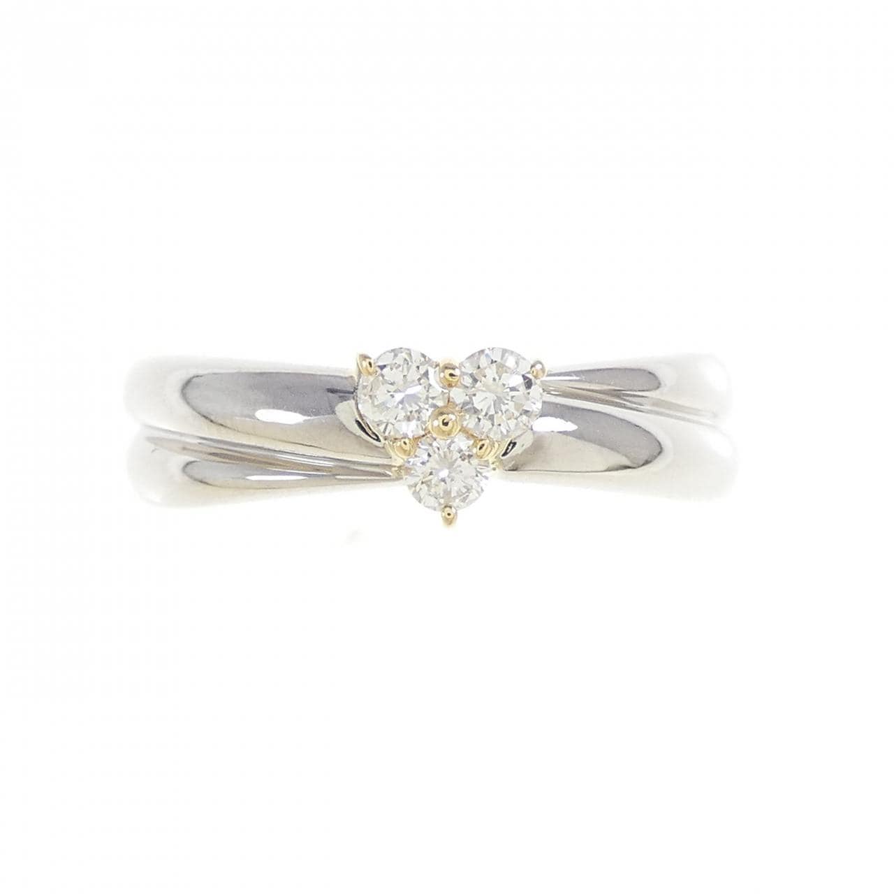 PT900/K18YG Diamond Ring 0.20CT