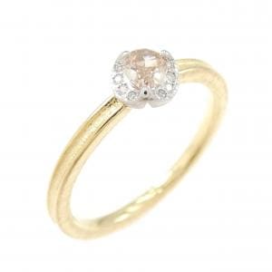 K18YG/PT950 ダイヤモンド リング 0.21CT
