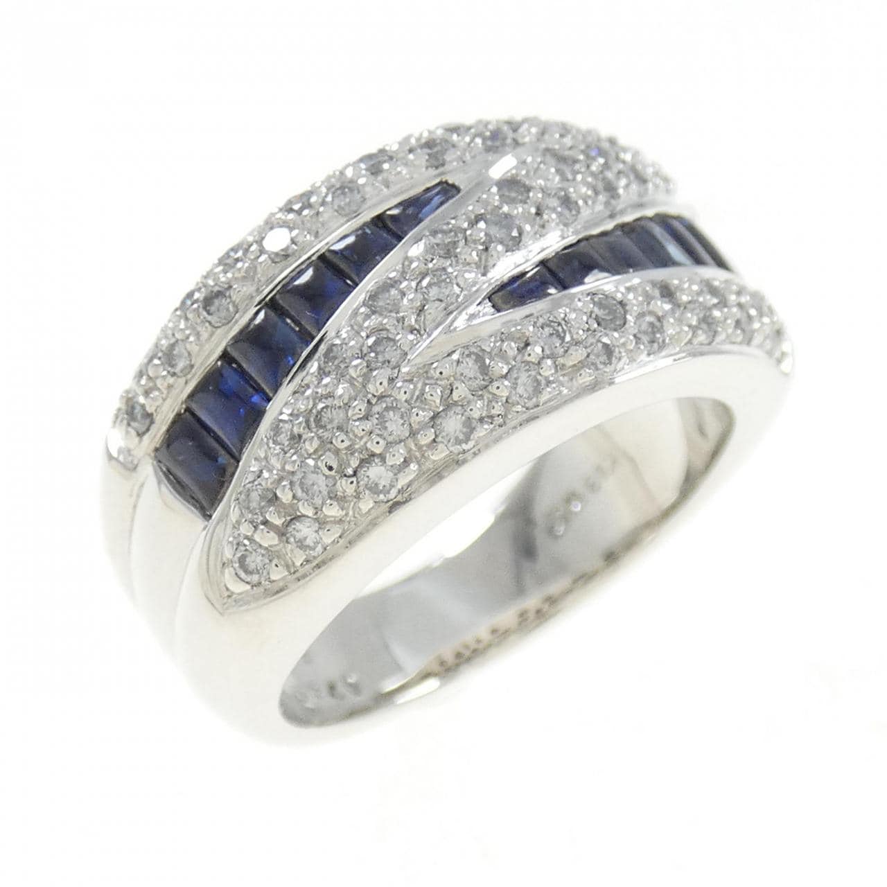 K18WG sapphire ring 1.20CT