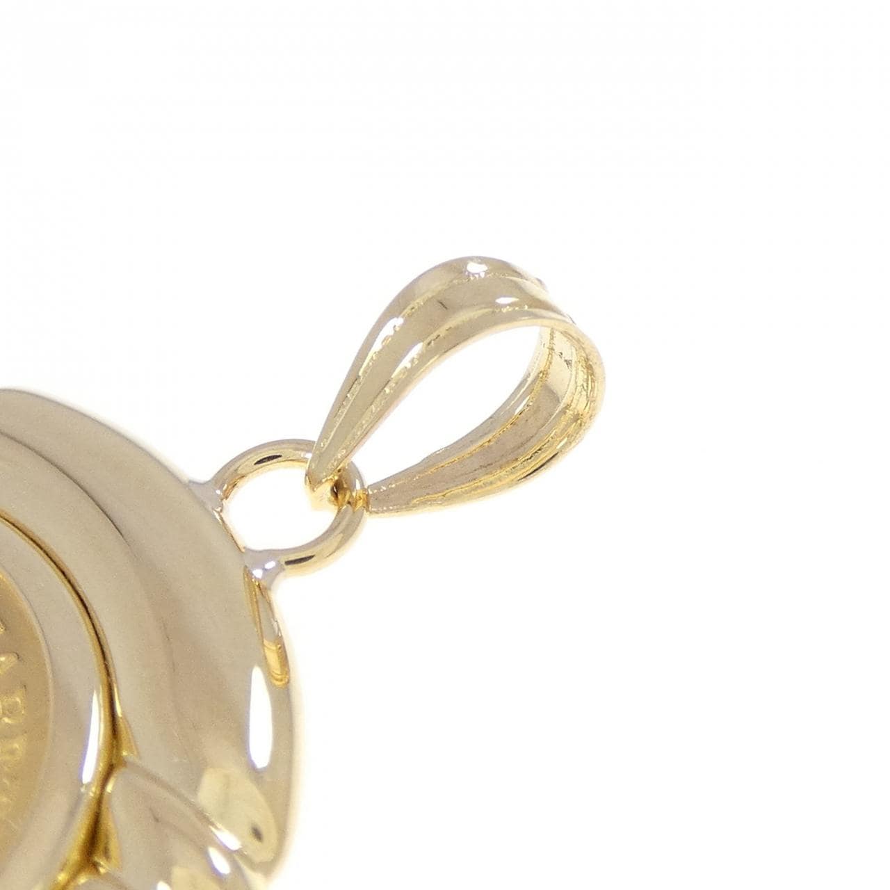 K18YG(枠) コイン ペンダント