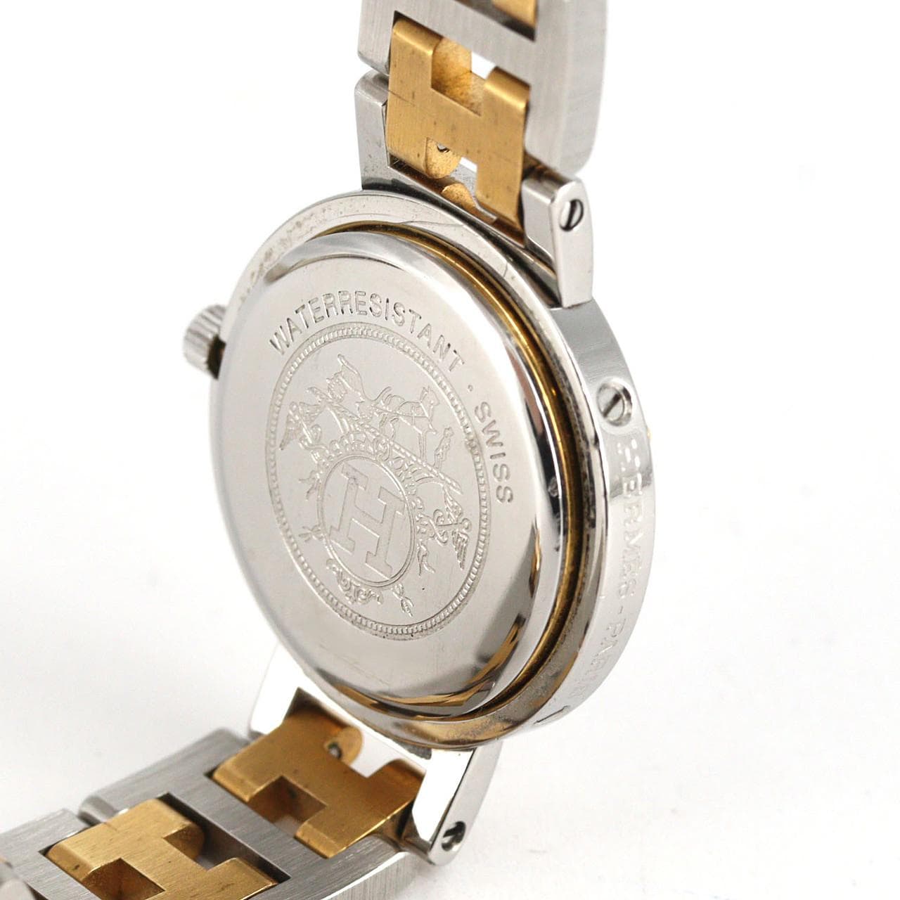 【ノーメンテナンス還元価格】エルメス クリッパー コンビ SSxGP クォーツ