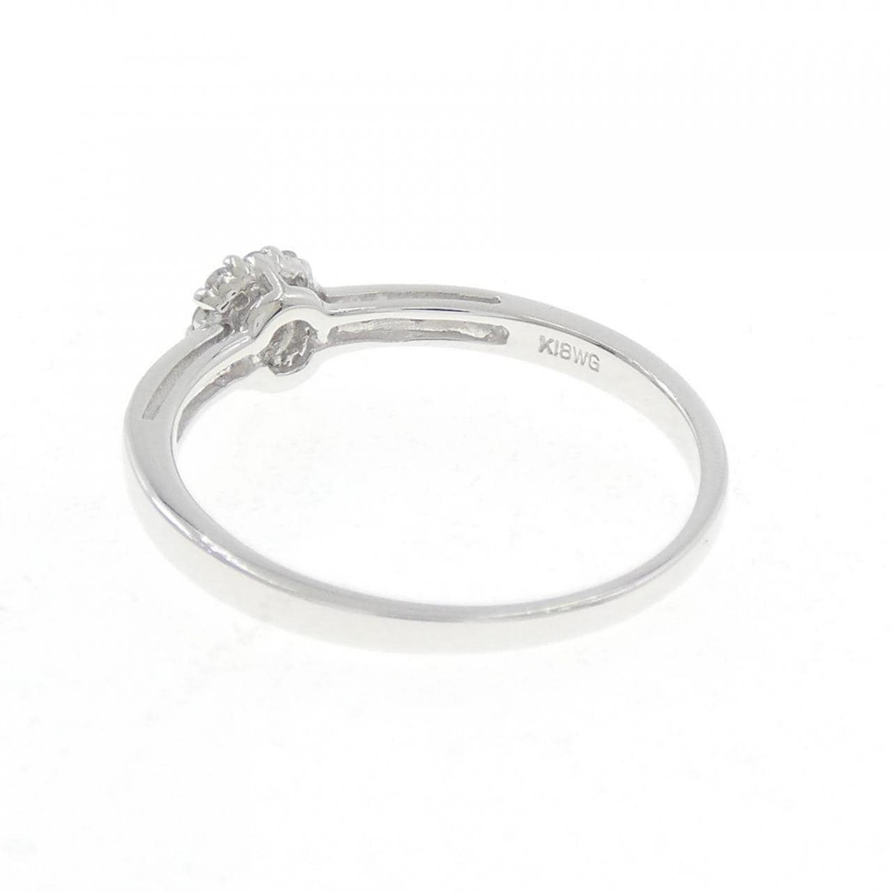 K18WG ダイヤモンド リング 0.08CT