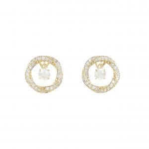 [BRAND NEW] K18YG Diamond Earrings 0.463CT