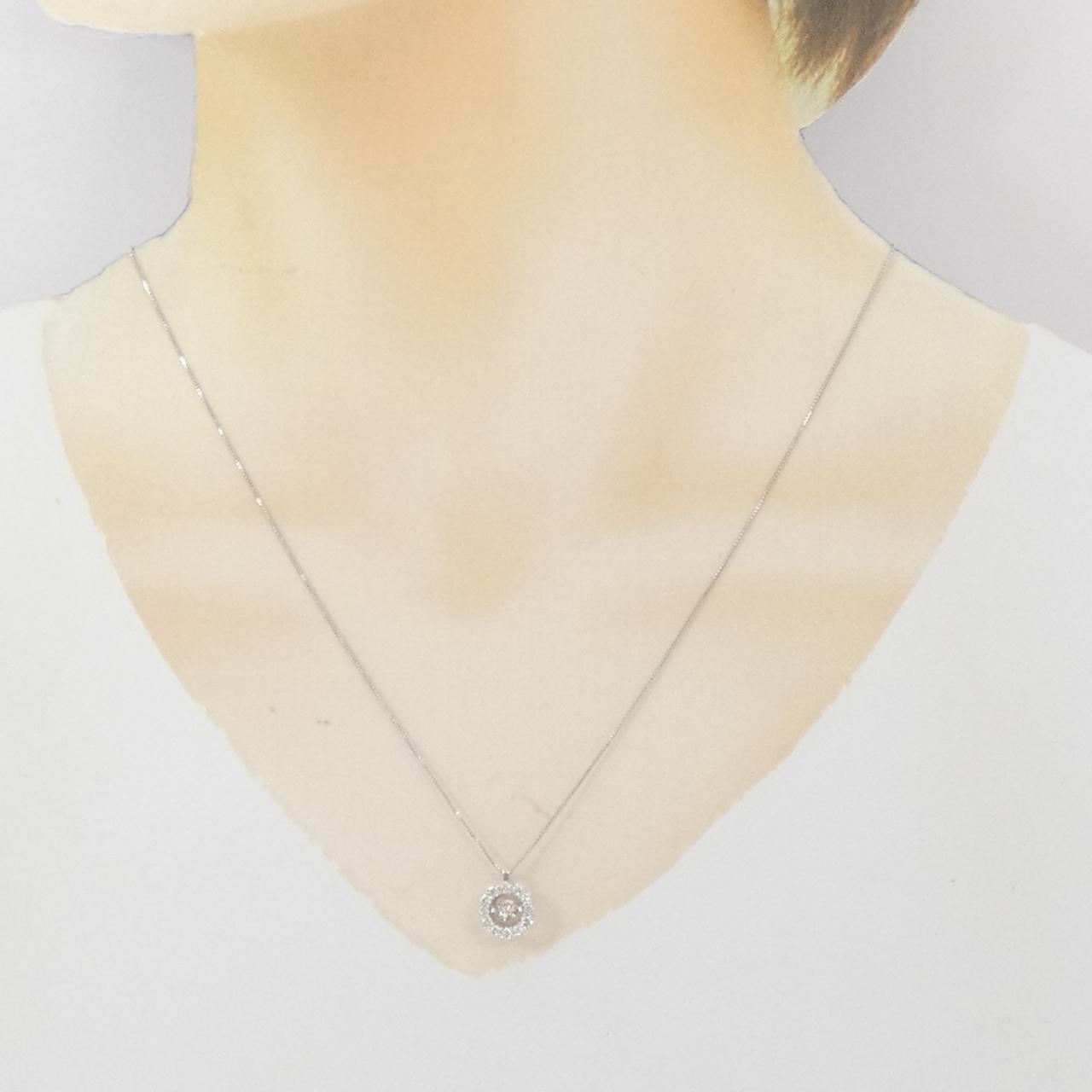 K18WG ダイヤモンド ネックレス 0.50CT