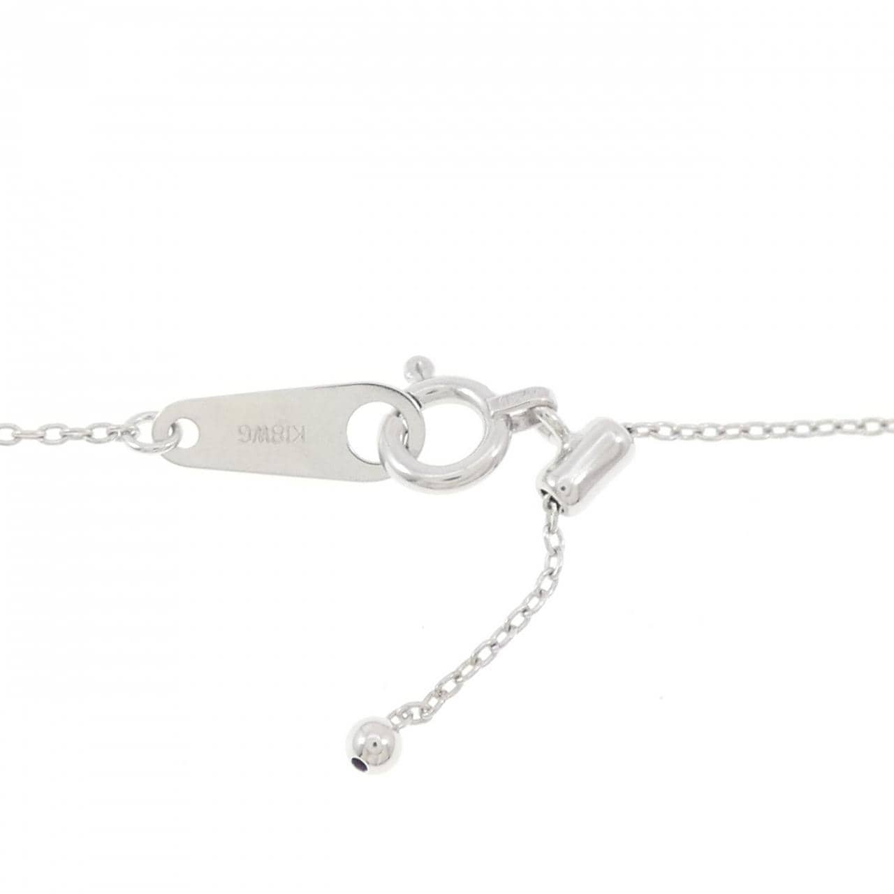 K18WG クロス トルマリン ネックレス 0.35CT