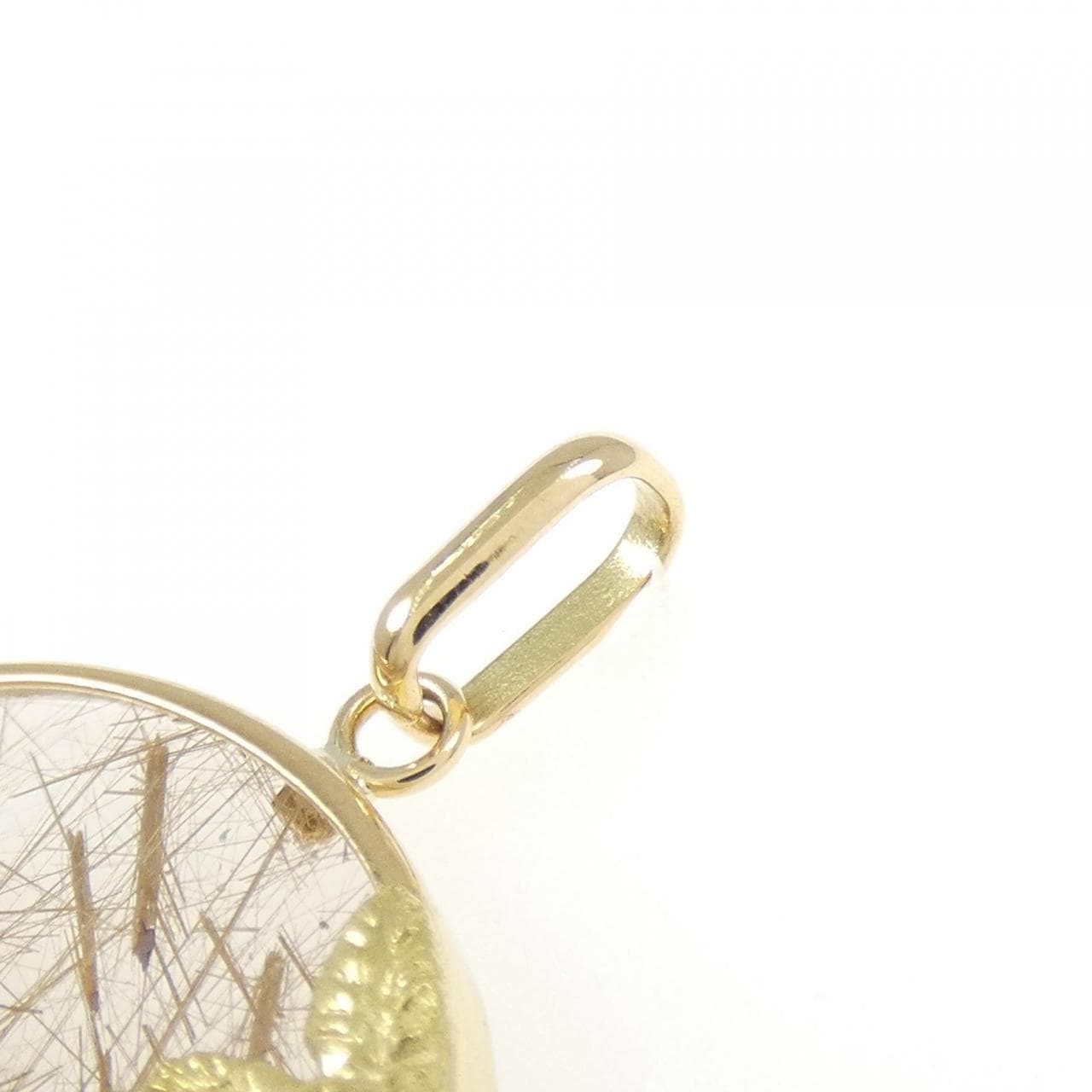 K18YG ルチルクオーツ ペンダント