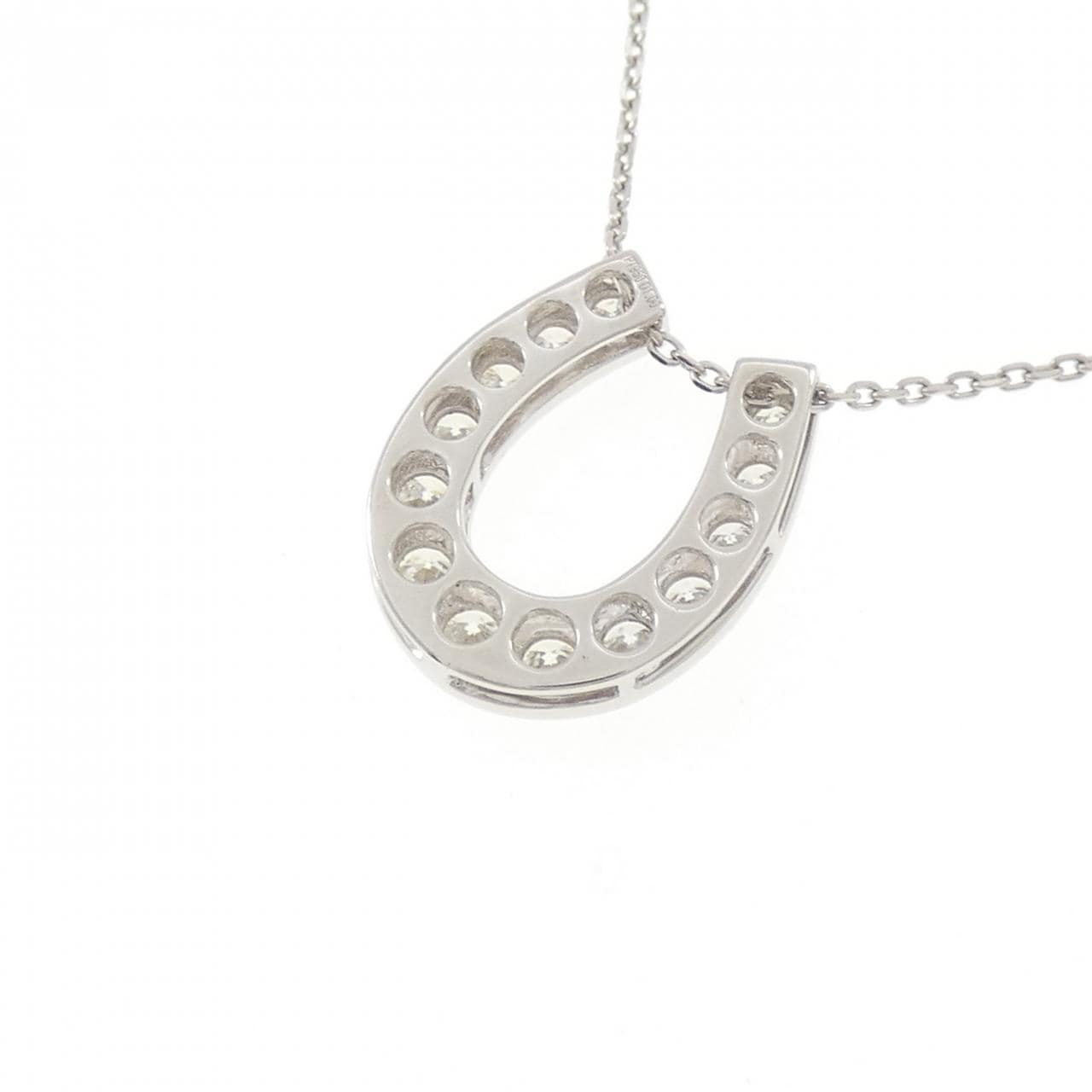 PT950/PT850 ホースシュー ダイヤモンド ネックレス 1.00CT