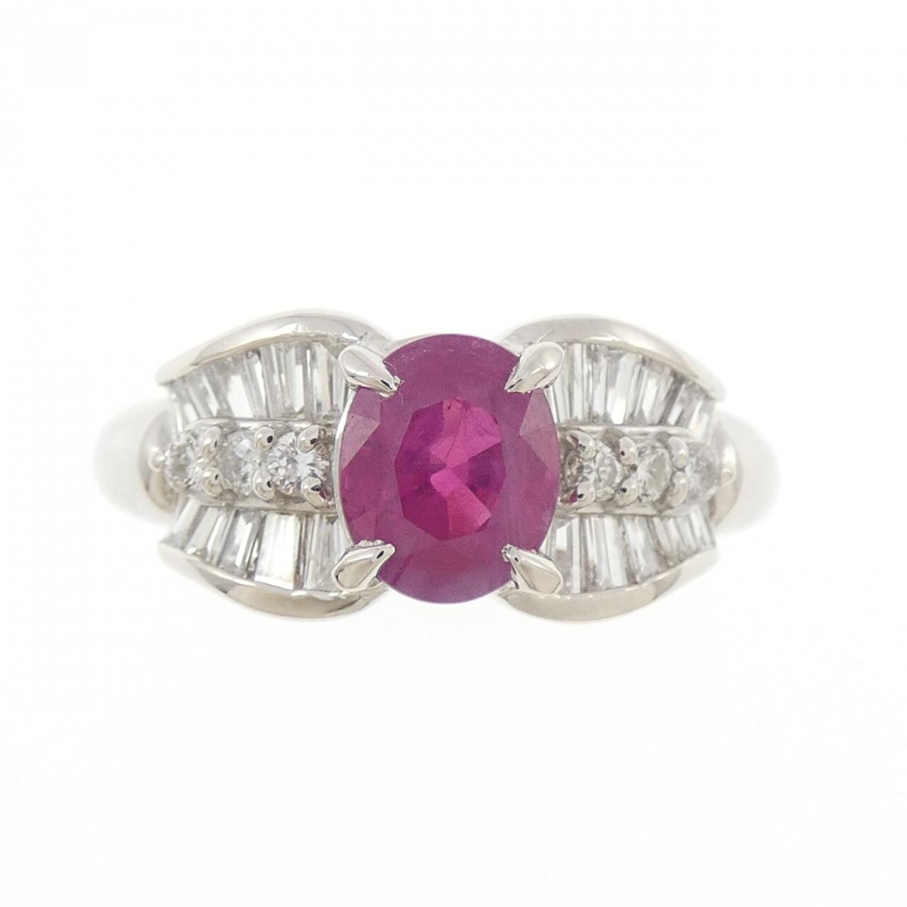PT900 ルビー リング 1.23CT