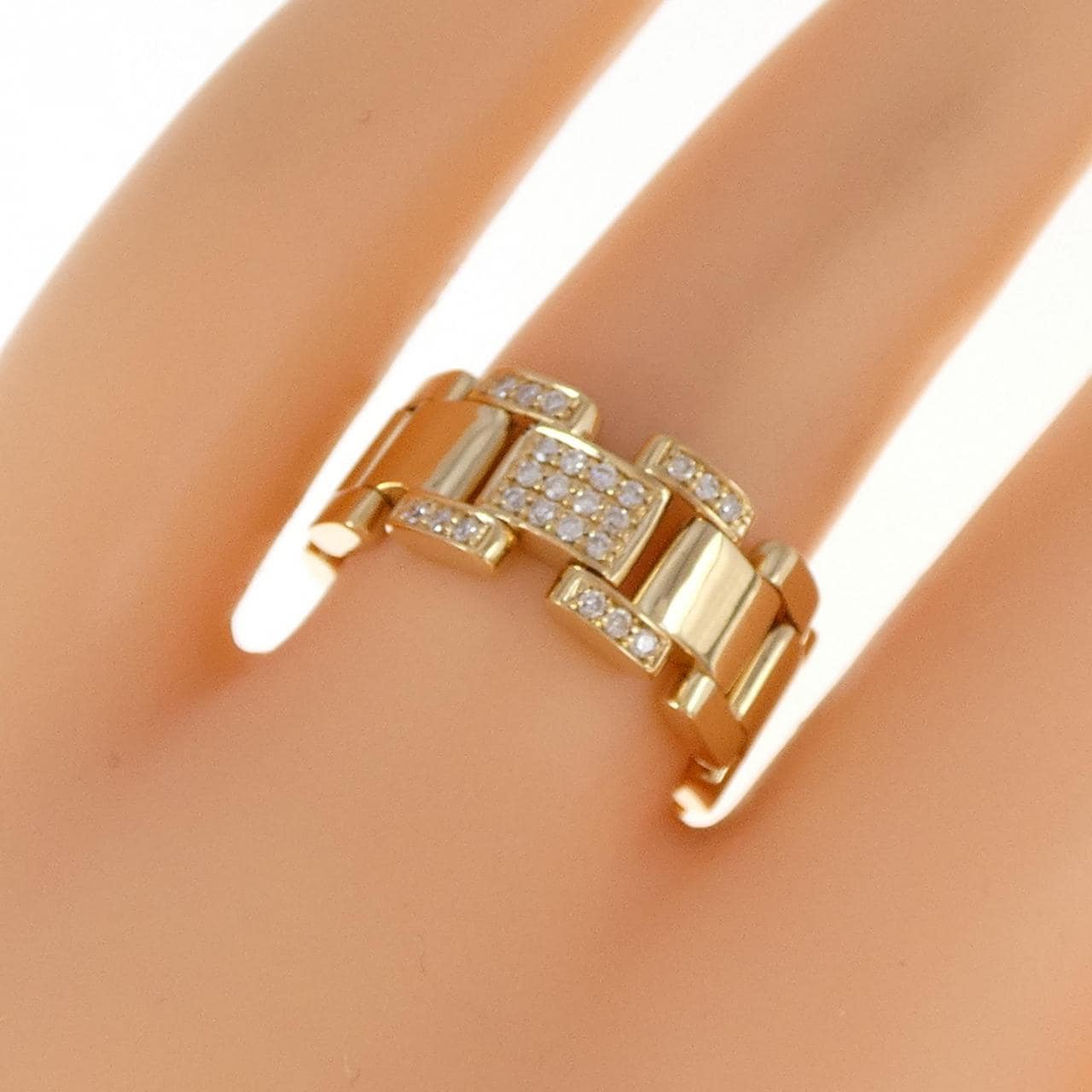 K18YG ダイヤモンド リング 0.10CT