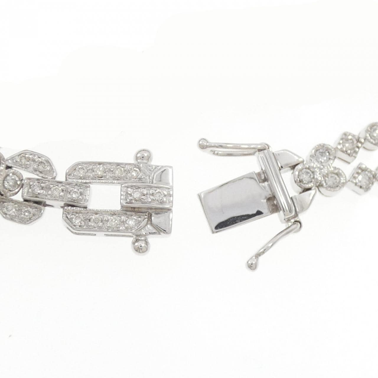 750WG ダイヤモンド ブレスレット 1.30CT