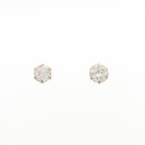 K18YG ソリティア ダイヤモンド ピアス 0.887CT