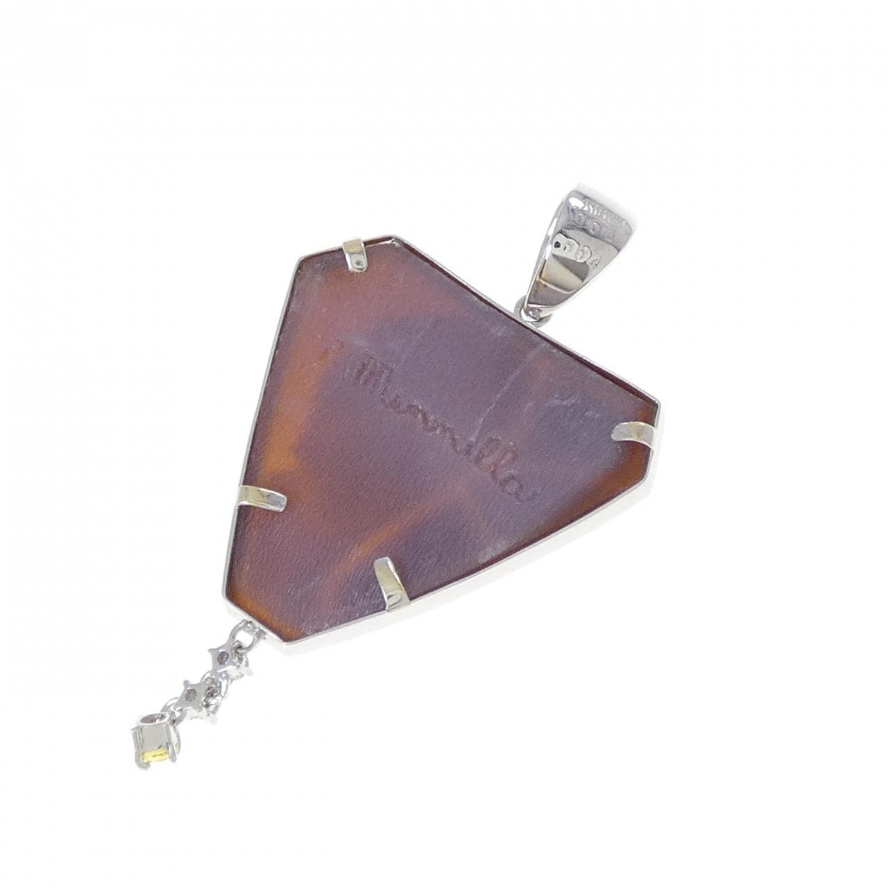 K18WG シェルカメオ ペンダント