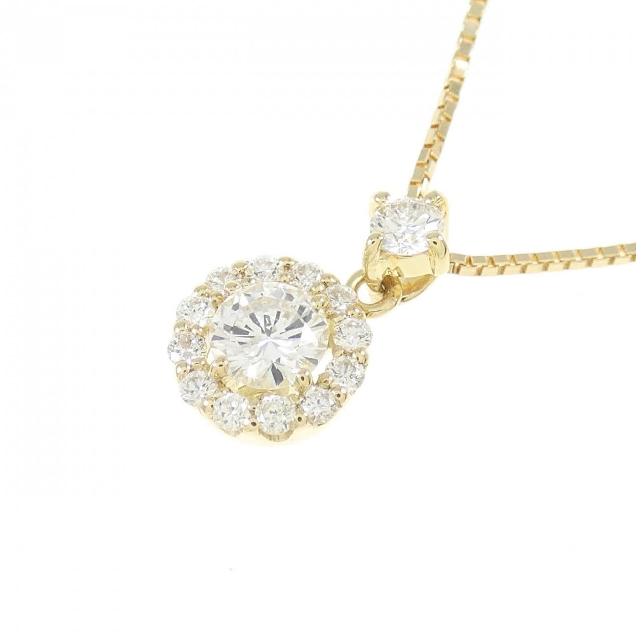 【新品】K18YG ダイヤモンド ネックレス 0.235CT F SI2 VG