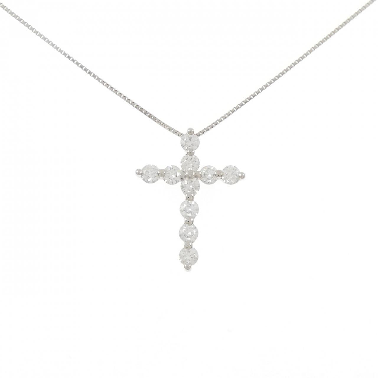 PT900/PT850 クロス ダイヤモンド ネックレス 1.322CT