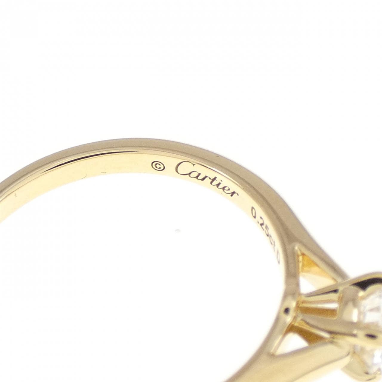 カルティエ MKコーフィル リング 0.25CT D VVS1 3EXT