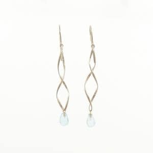 K18YG ブルートパーズ ピアス