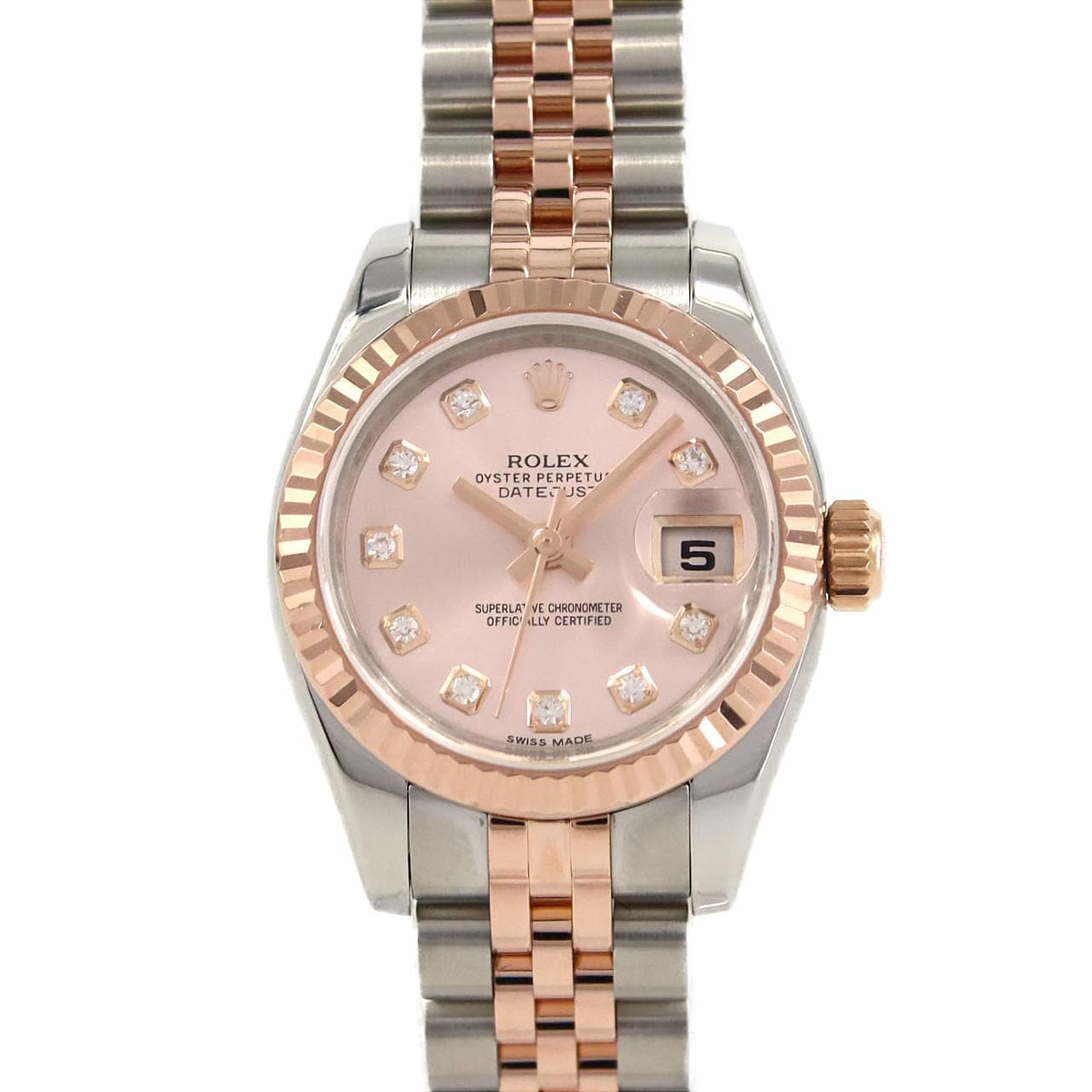 ロレックス デイトジャスト 179171G SSxPG 自動巻 ランダム番