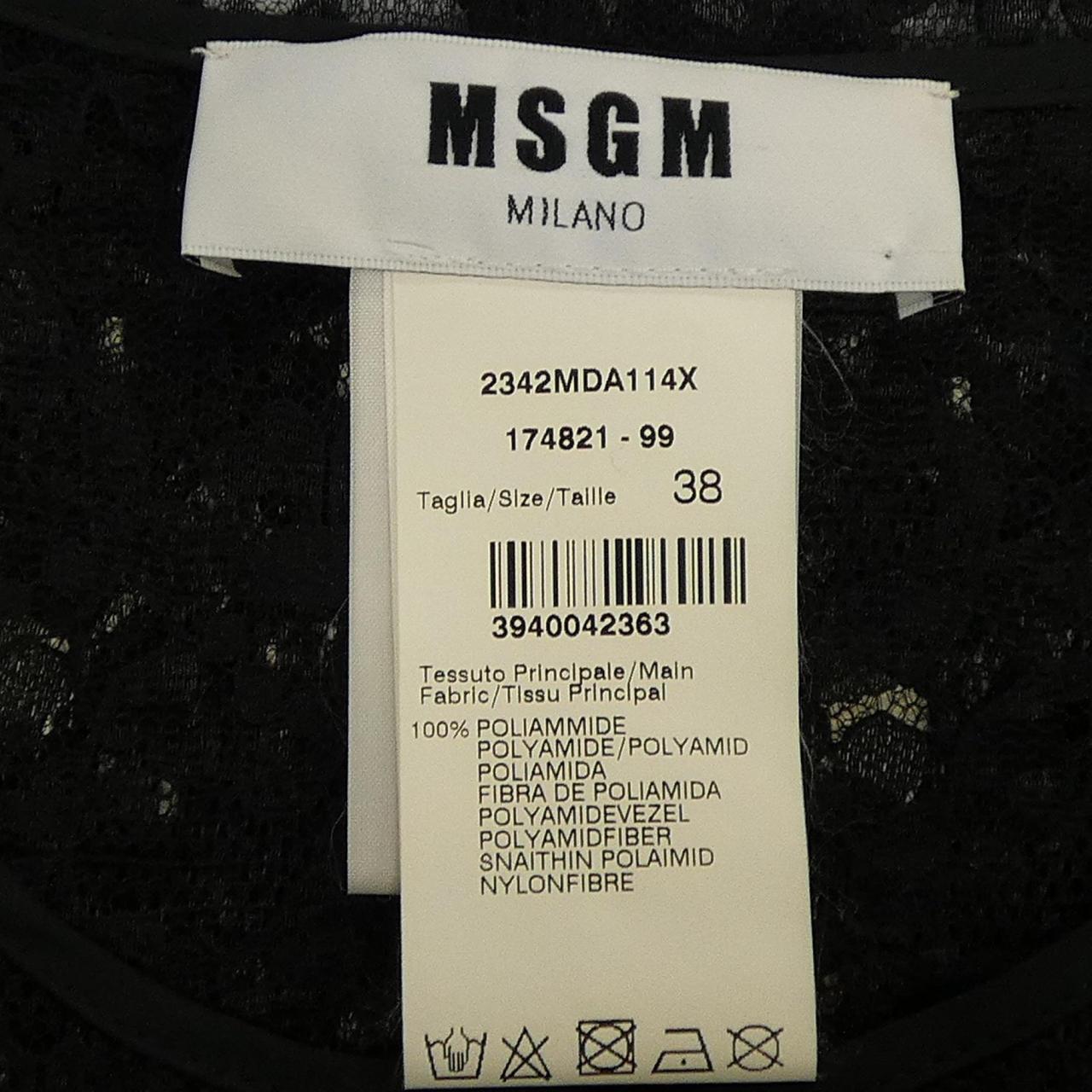 エムエスジーエム MSGM 2342MDA114X ワンピース