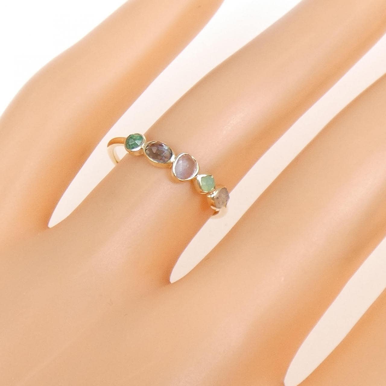 アガット カラーストーン リング