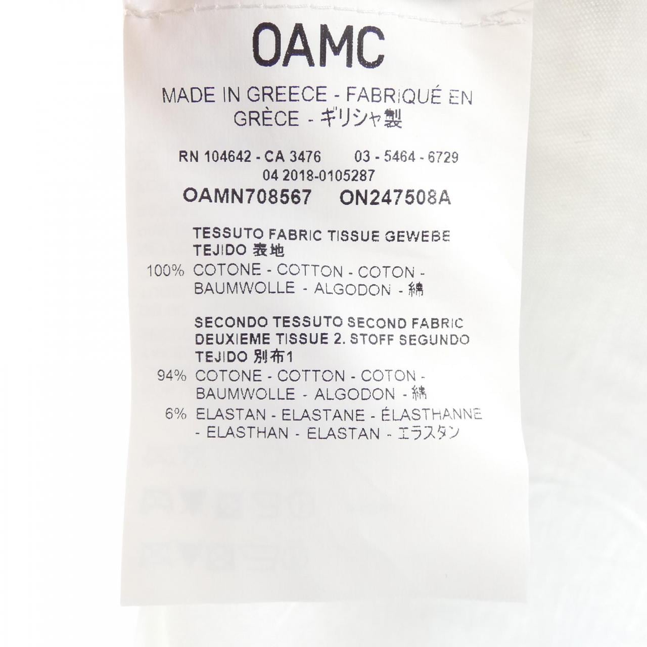 オーエーエムシー OAMC OAMN708567 RON　HERMAN Tシャツ