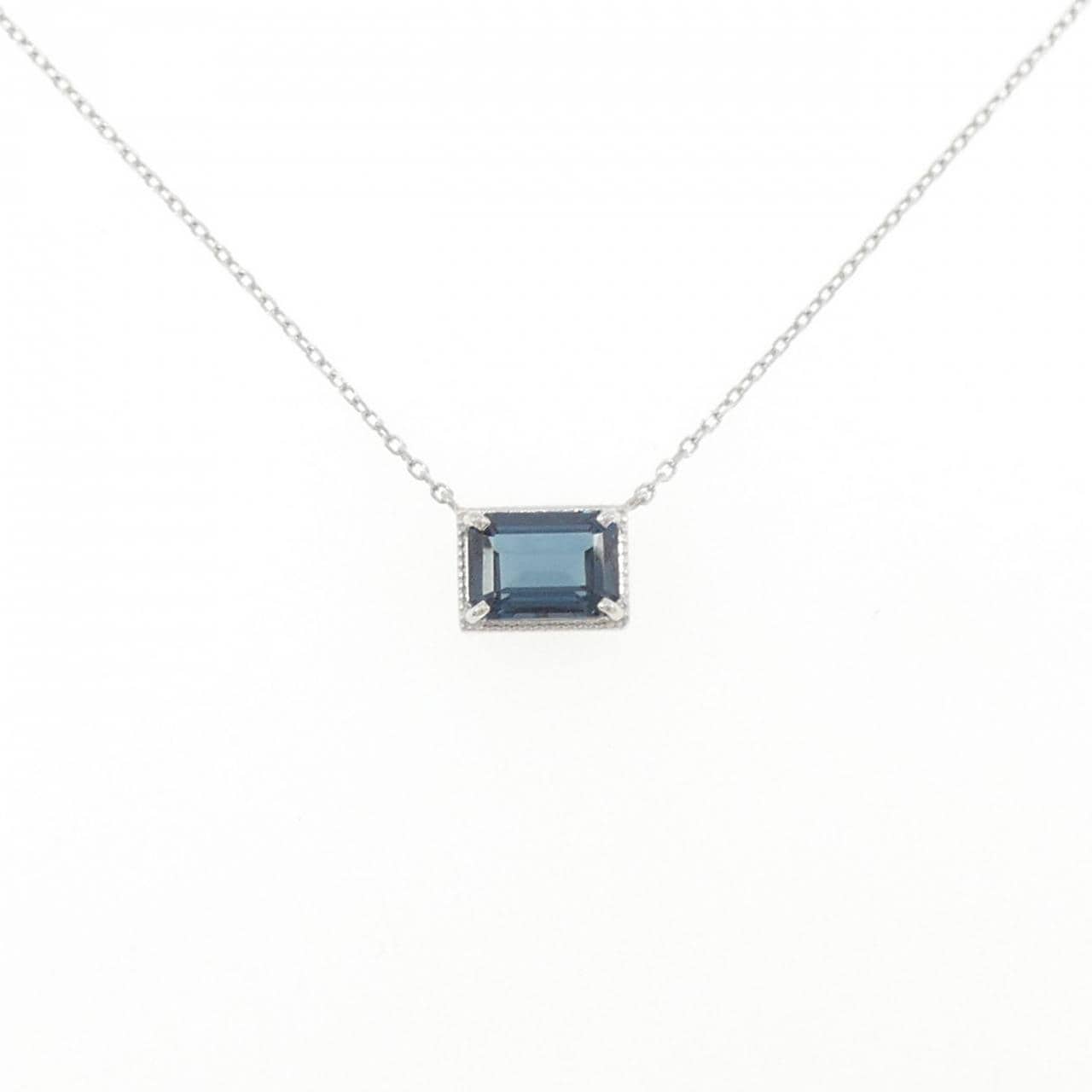 PT900/PT850 ブルートパーズ ネックレス 1.11CT