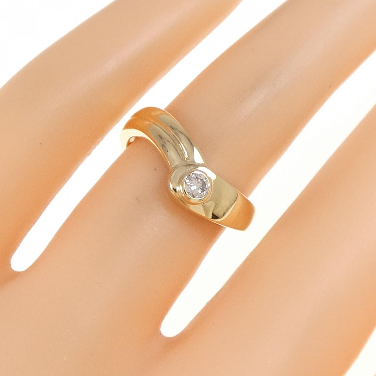 K18YG ダイヤモンド リング 0.10CT