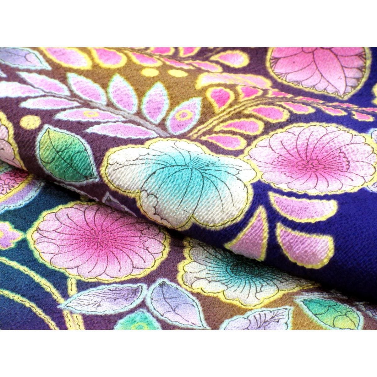 振袖　友禅加工絞り入　ボカシ染