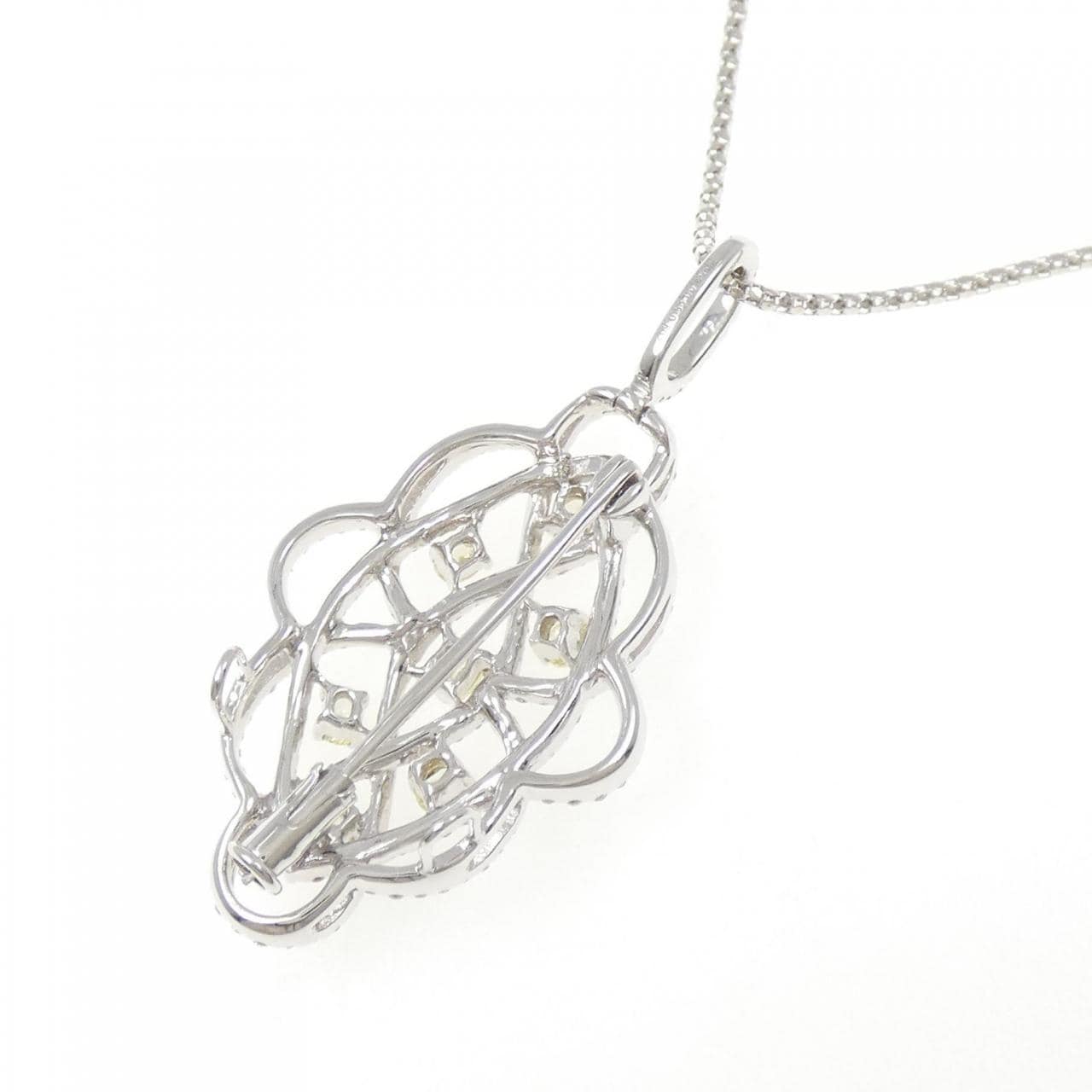 K18WG ダイヤモンド ネックレス 0.602CT