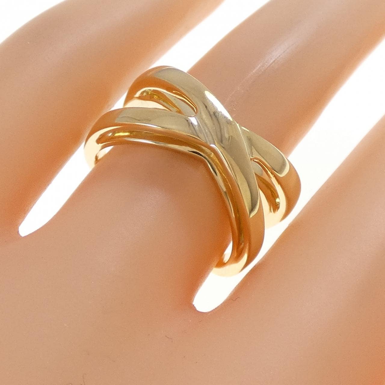 ティファニー インフィニティ ダブル クロス リング