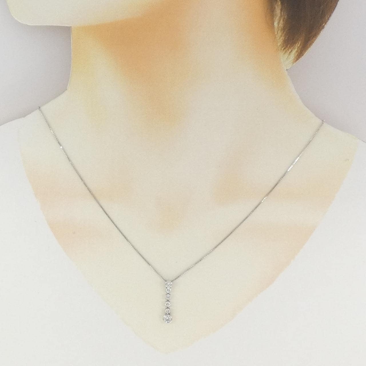PT900/PT850 ダイヤモンド ネックレス 0.50CT
