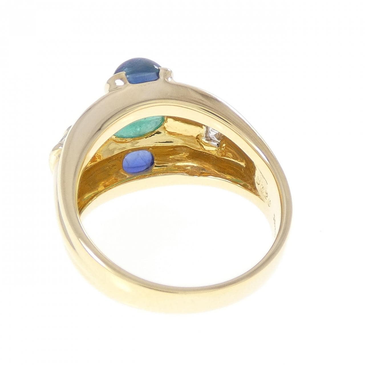 K18YG カラーストーン リング