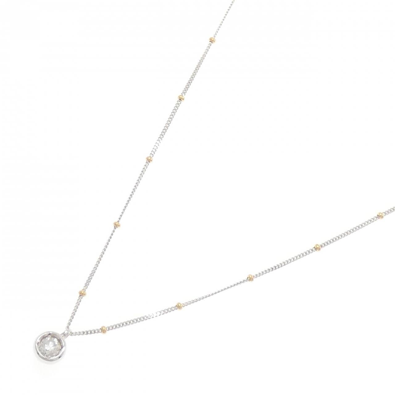 750WG/750YG ダイヤモンド ネックレス 0.15CT