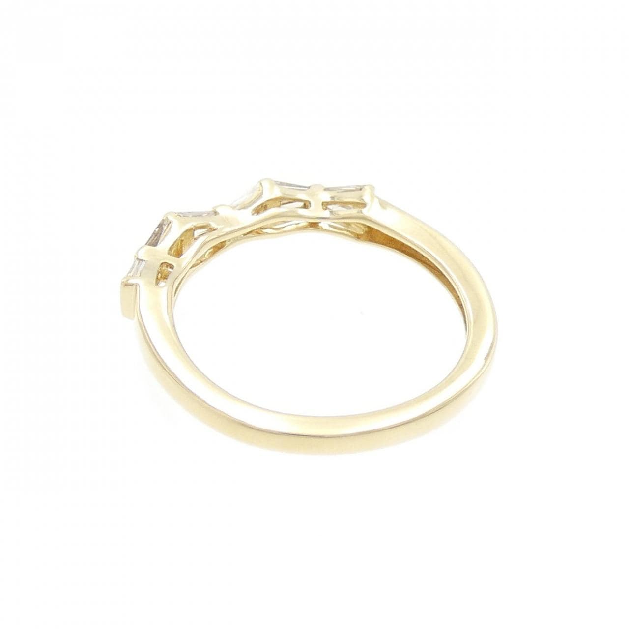 K18YG リボン ダイヤモンド リング 0.30CT