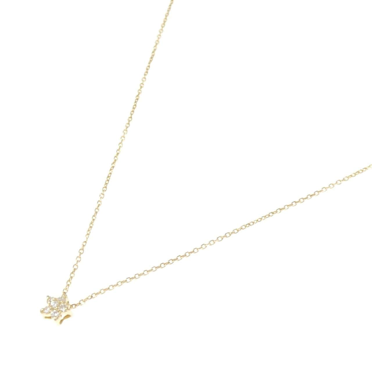 K18YG スター ダイヤモンド ネックレス 0.05CT