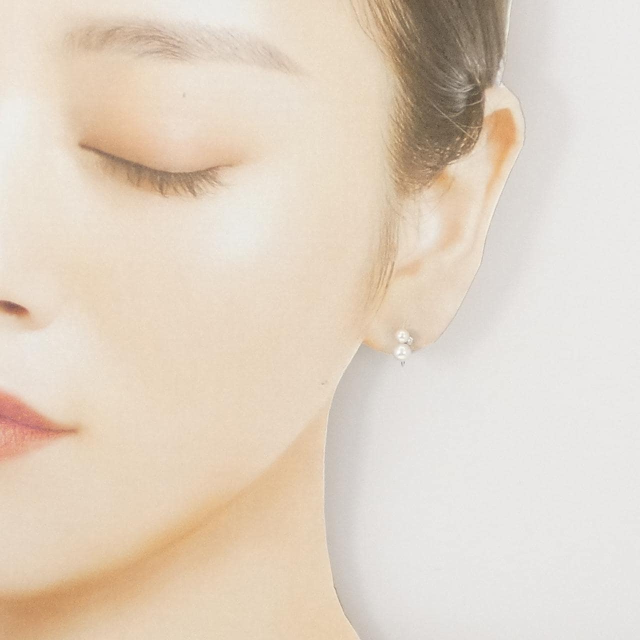 K18WG/K14WG アコヤパール イヤリング