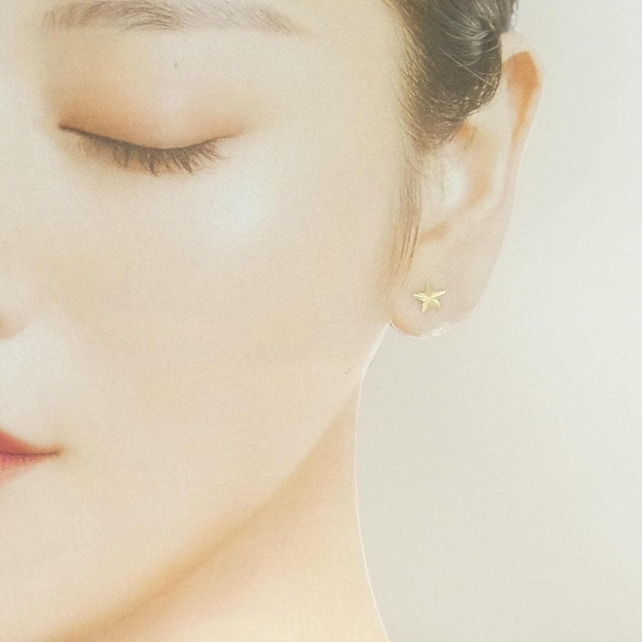 K18YG スター ピアス