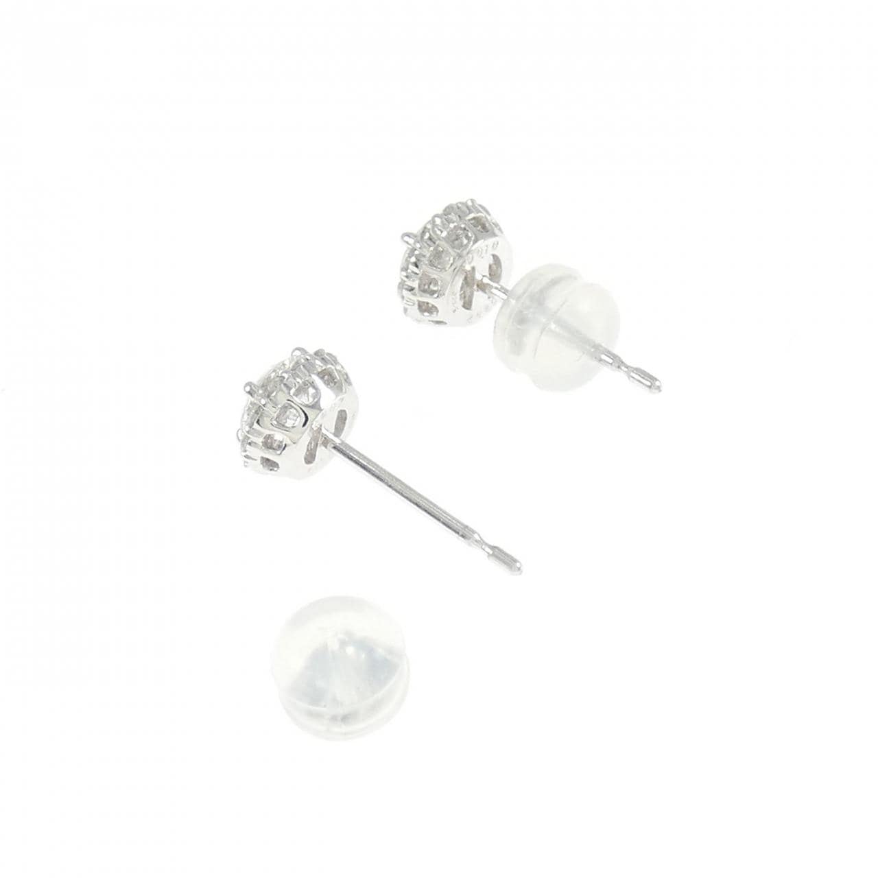 【新品】PT900 ダイヤモンド ピアス 0.287CT 0.282CT D VS2 VG