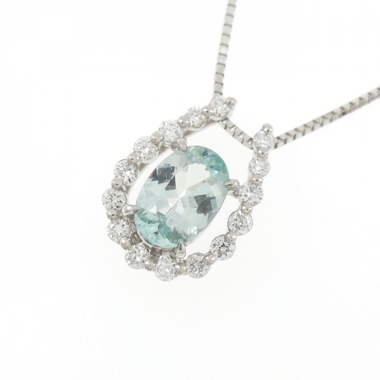 PT900/PT850 ユークレース ネックレス 0.638CT