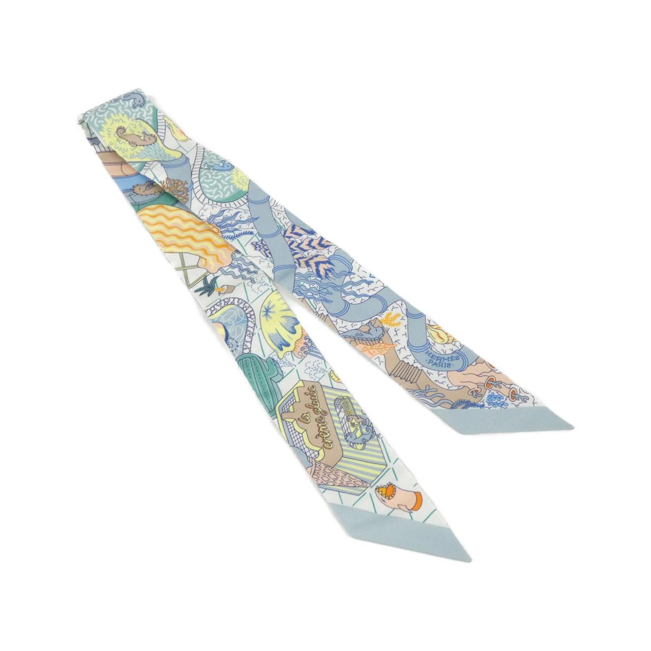 【未使用品】エルメス SPLASH PARK ツイリー 063806S スカーフ