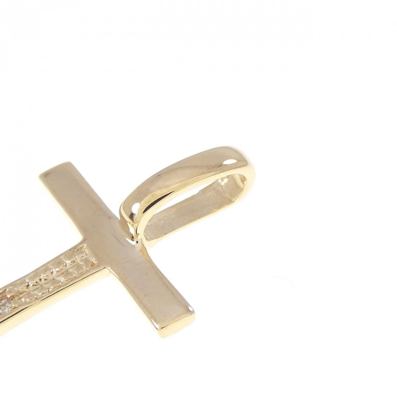 K18YG イニシャルJ ダイヤモンド ペンダント 0.05CT