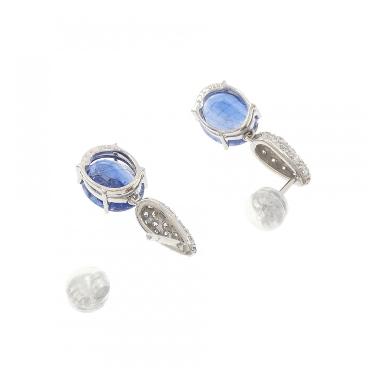 750WG カイヤナイト ピアス 5.71CT