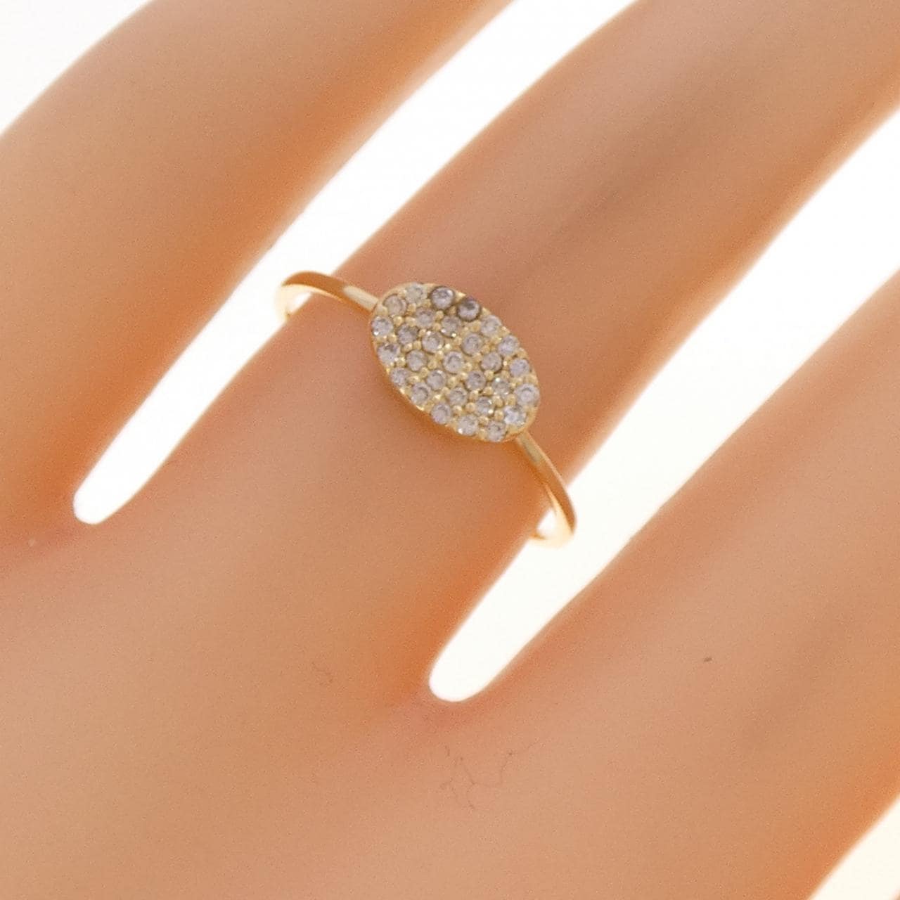 K18YG ダイヤモンド リング 0.14CT